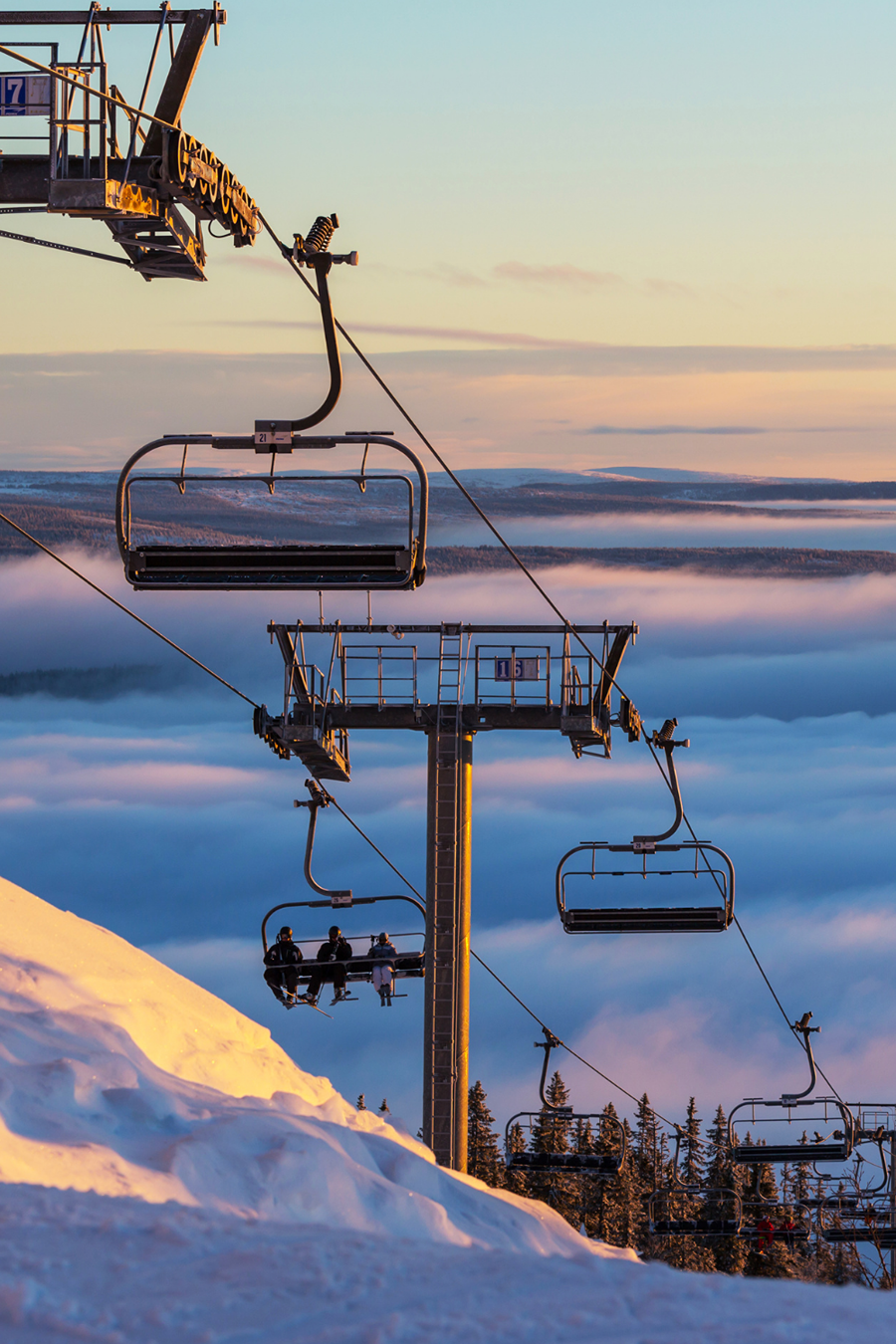 ski lift at a ski resort