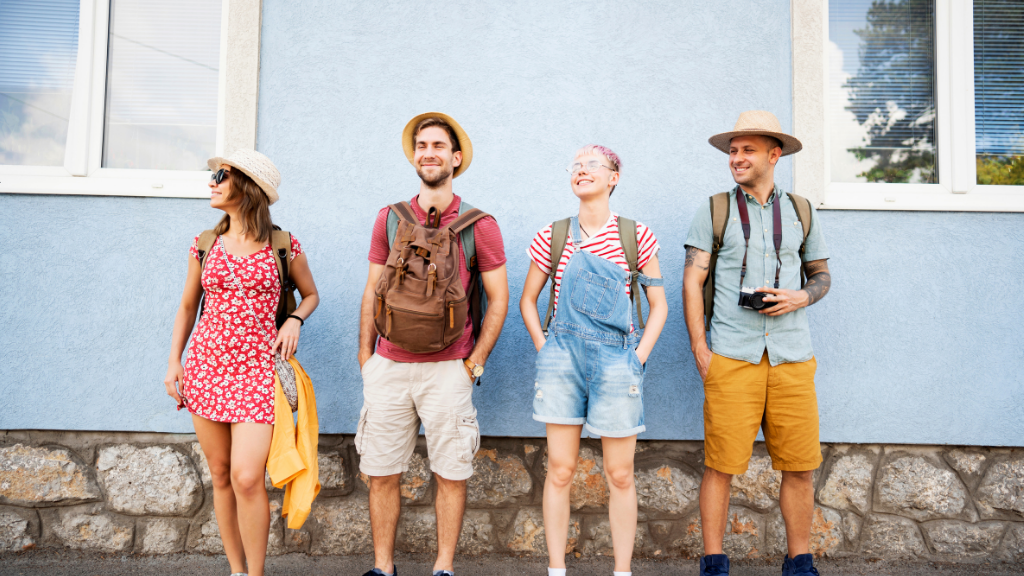 group of travellers