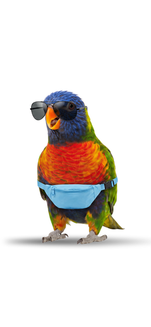 Parakeet mascot 