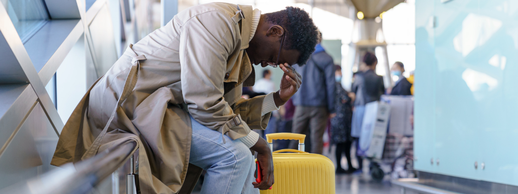 man at airport