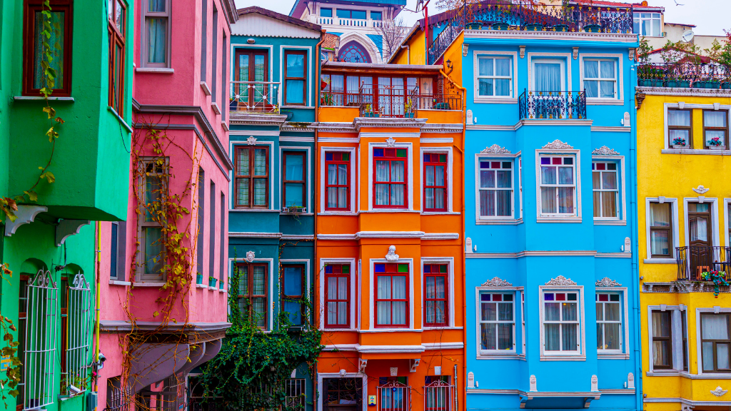 colourful travel destination